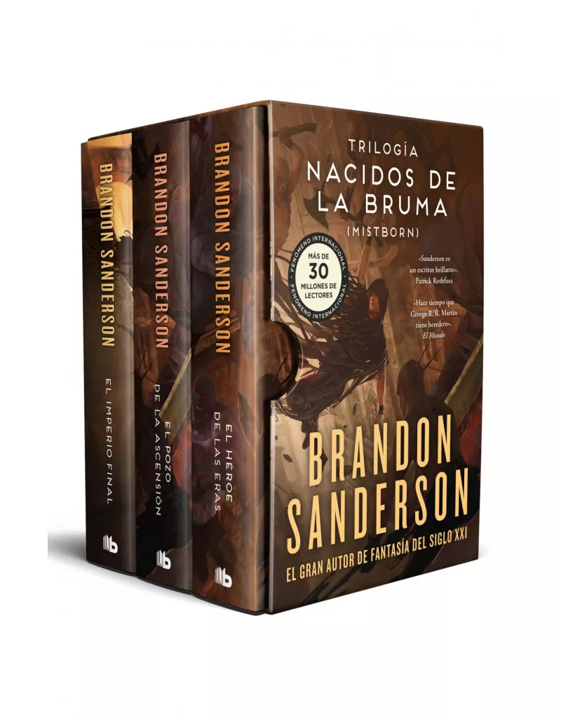 a row of books on a white background. Nacidos de la Bruma (Primera Trilogia)